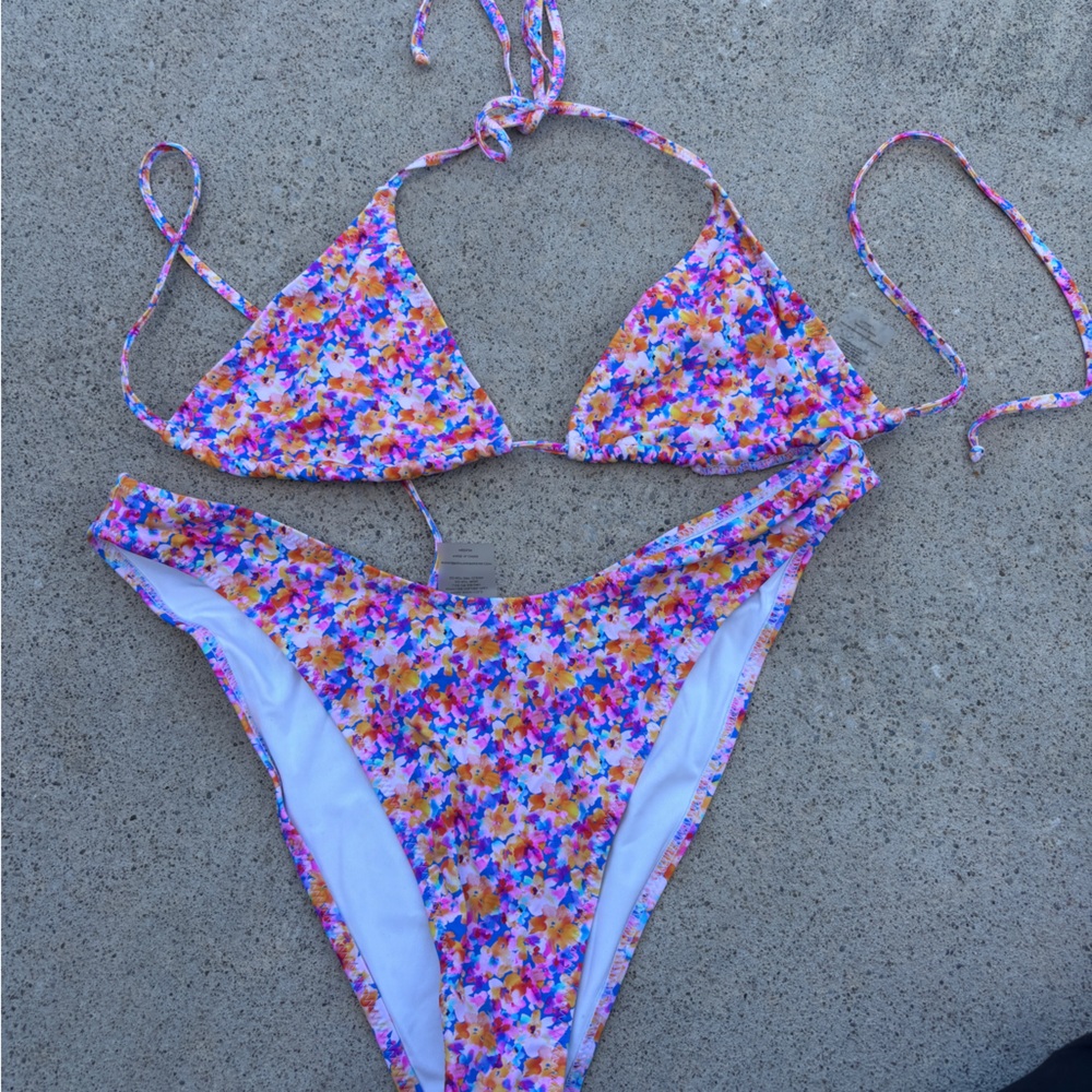 Floral Print Bikini Set